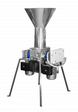 Дробилка универсальная "Кормилец Люкс" с двумя двигателями из нержавеющей стали